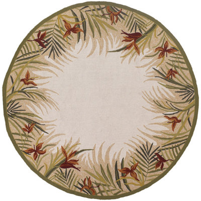 Couristan Covington Sand Multi Tropic Garden Rug