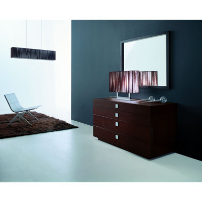 Rossetto USA Win with Metal Handle 4 Drawer Dresser