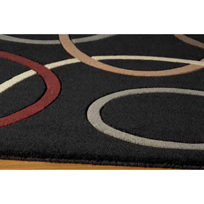 Momeni Elements Black Rug
