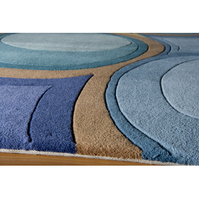 Momeni New Wave Blue Rug