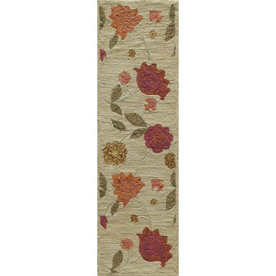 Momeni Summit Oatmeal  Bold Floral Rug