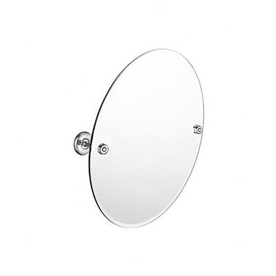 Smedbo Villa 22.8" x 22.8" Oval Bathroom Mirror