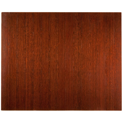 Anji Mountain Bamboo Deluxe Hard Floor Rounded Edge Chair Mat