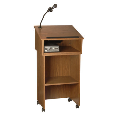 AmpliVox Sound Systems Tabletop Lectern and Lectern Base