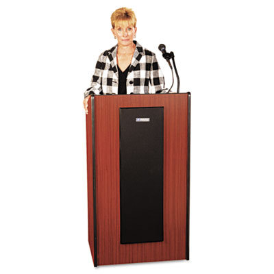 AmpliVox Sound Systems Presidential Plus Lectern, 25-1/2w x 20-1/2d x 46-1/2h, Mahogany                                                             