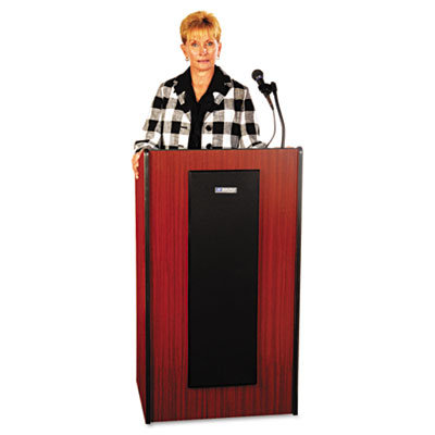AmpliVox Sound Systems Presidential Plus Lectern, 25-1/2w x 20-1/2d x 46-1/2h, Mahogany                                                             