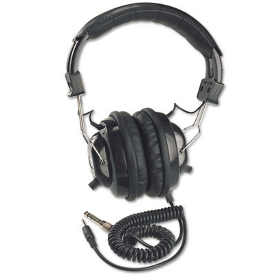 AmpliVox Sound Systems Deluxe Stereo Headphones with Mono Volume Control, Aqua                                                                      