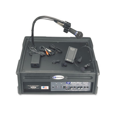 AmpliVox Sound Systems Amplipod Wireless Portable Podium/Lectern, Black