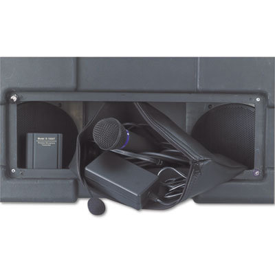 AmpliVox Sound Systems Amplipod Wireless Portable Podium/Lectern, Black