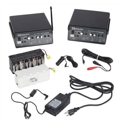 AmpliVox Sound Systems Wireless 50 Watt Multimedia Stereo PA Amplifier