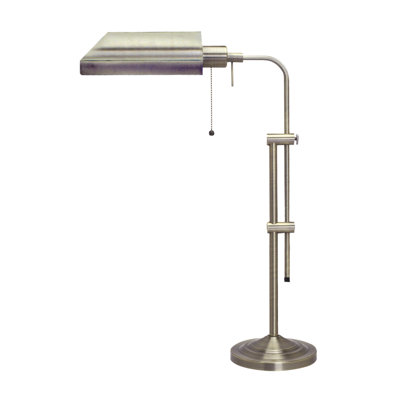 Cal Lighting Pharmacy Table Lamp in Brushed Steel
