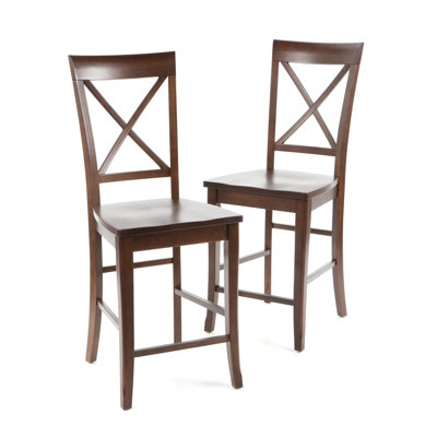 Comfort Decor Contemporary X Back Counter Height Chair