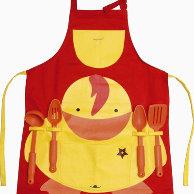 BergHOFF International Sheriff Duck 5 Piece Apron with Kitchen Utensils