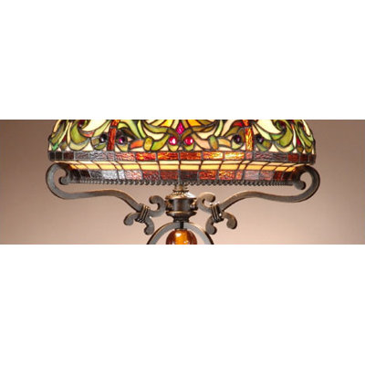 Dale Tiffany Antiques Roadshow  Boehme Series Tiffany Table Lamp