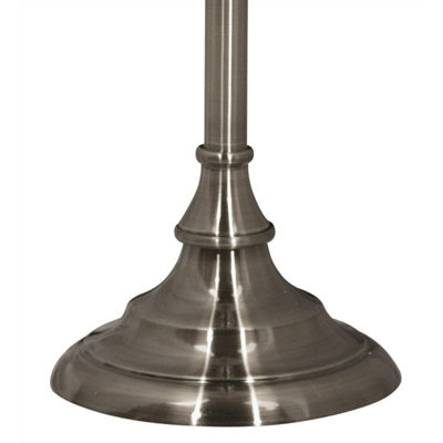 Kenroy Home Banister Three Piece Lamp Set in Brushed Steel