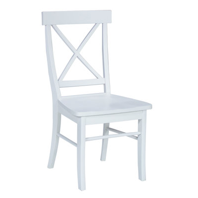 International Concepts Cross Back Side Chair (Set of 2)