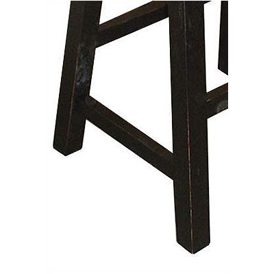 International Concepts 24" Saddleseat Counter Stool (Distressed Black)