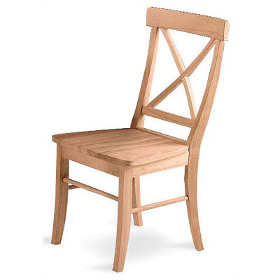 International Concepts Cross Back Side Chair (Set of 2)