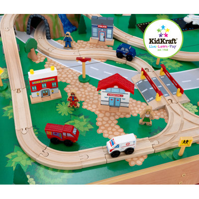 KidKraft Waterfall Mountain Train Set and Table