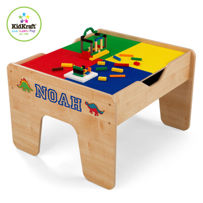 KidKraft Personalized 2-in-1 Lego and Train Activity Table