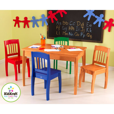 KidKraft Euro Honey Kids' 5 Piece Table and Chair Set