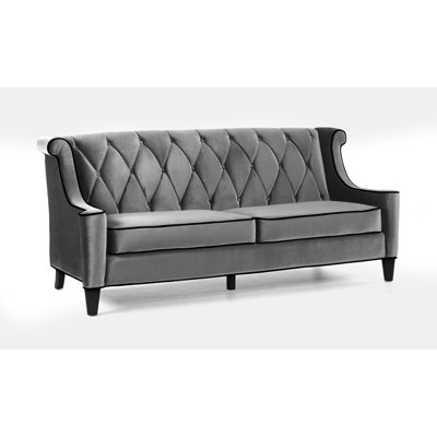 Armen Living Barrister Velvet Sofa