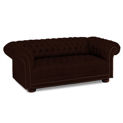 Distinction Leather Tufted Chesterfield Leather Sleeper Sofa