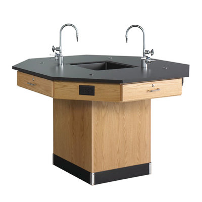 Diversified Woodcrafts Octagon Workstation