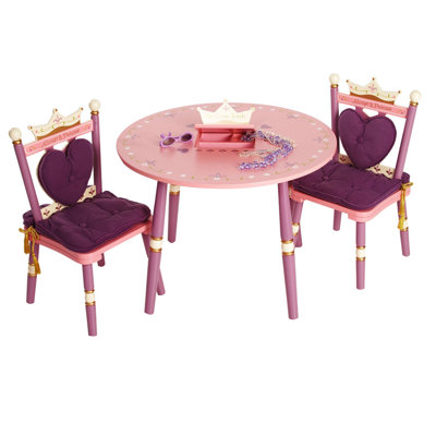 Levels of Discovery Princess Kids' 3 Piece Table and Chair Set
