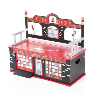 Levels of Discovery Firefighter Kid's Storage Bench
