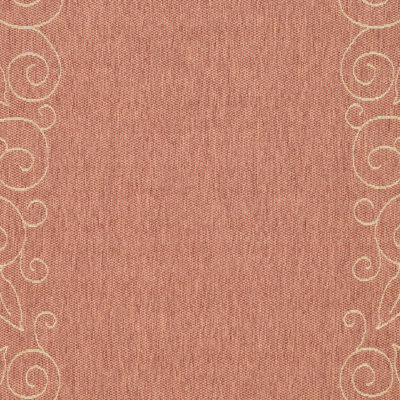 Safavieh Courtyard Rust/Sand Leaves Rug