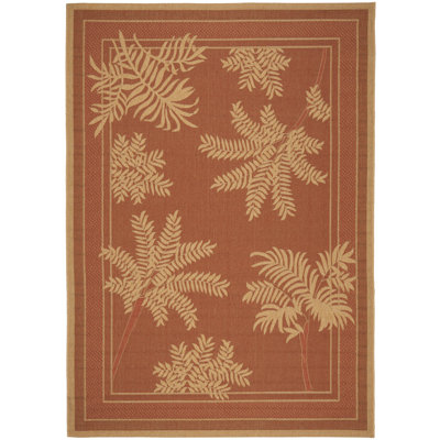 Safavieh Courtyard Light Brick Rug