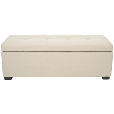 Safavieh Beige Bedroom Storage Ottoman