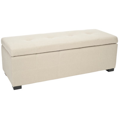 Safavieh Beige Bedroom Storage Ottoman