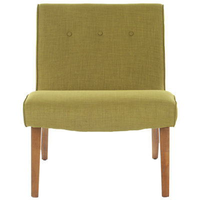 Mandell Linen Fabric Slipper Chair