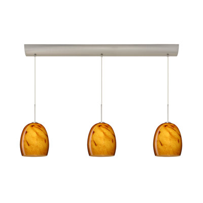 Besa Lighting Lucia 3 Light Pendant with Bar Canopy
