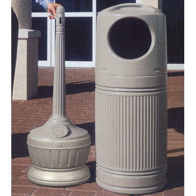 Commercial Zone Standard LitterMate Trash and Cigarette Receptacle Combo