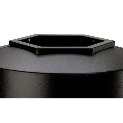 Commercial Zone 45 Gallon Round Waste Container in Black
