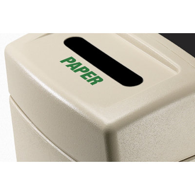 Commercial Zone 55 Gallon Recycling Waste Container with Lid Options