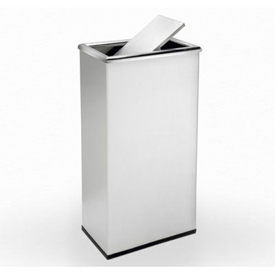Commercial Zone Precision Series Rectangular Trash Can with Swivel Lid