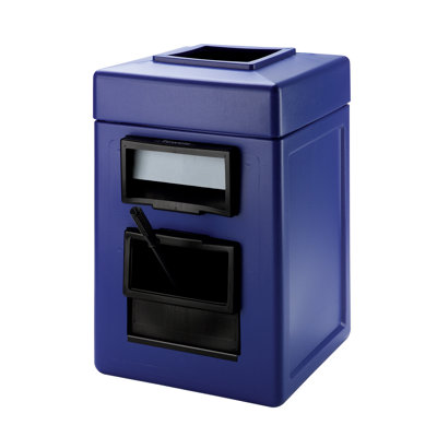 Commercial Zone Square Windshield Center Waste Bin