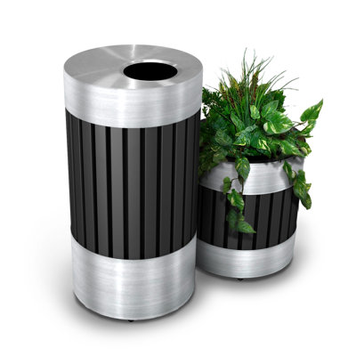 Commercial Zone Riverview Trash Receptacle