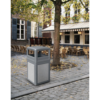 Commercial Zone 38 Gallon StoneTec Panel with Dome Lid