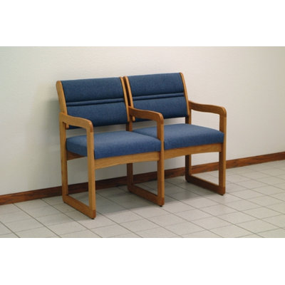 Wooden Mallet Valley Two Seat Guest Chair