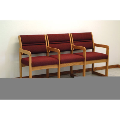 Wooden Mallet Valley Three Seat Guest Chair