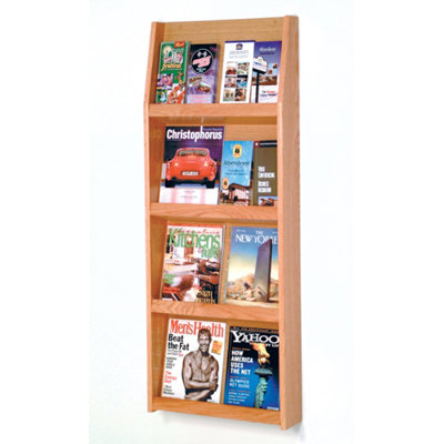 Wooden Mallet Eight Magazine and Sixteen Brochure Wall Display