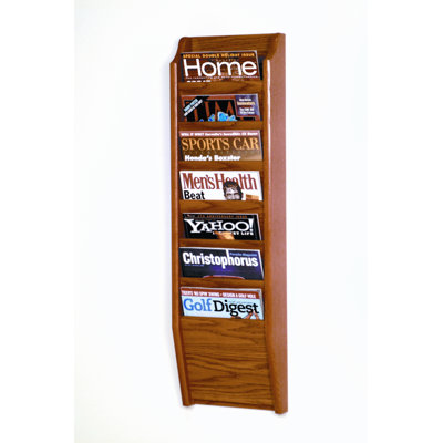 Wooden Mallet Seven Pocket Legal Size File Holder