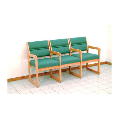Wooden Mallet Valley Three Seat Guest Chair