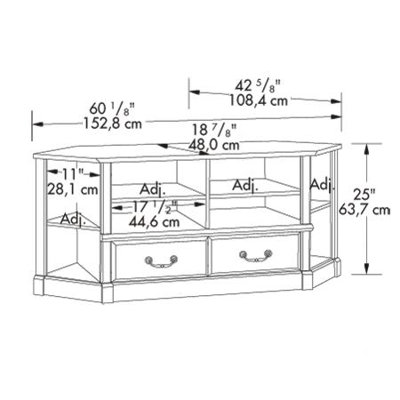 Sauder Orchard Hills 60" TV Stand