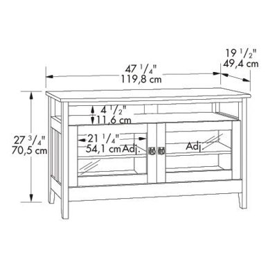 Sauder August Hill 47" TV Stand